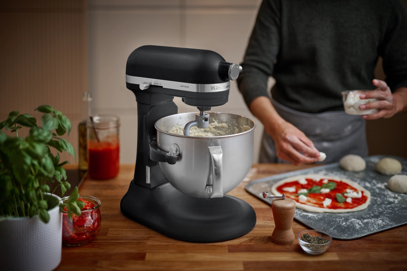 kitchenaid lisävarusteet taikinakoukku ja pizzataikinan valmistus 