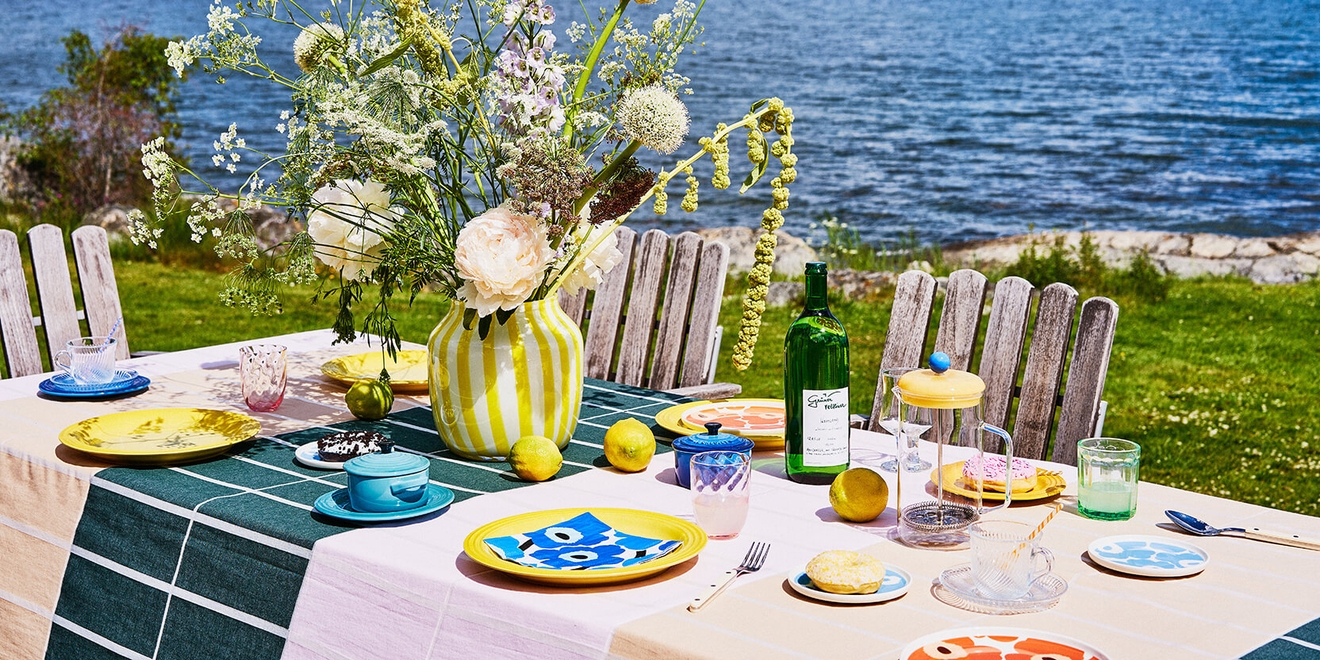 Sommerborddekking på 3 måter