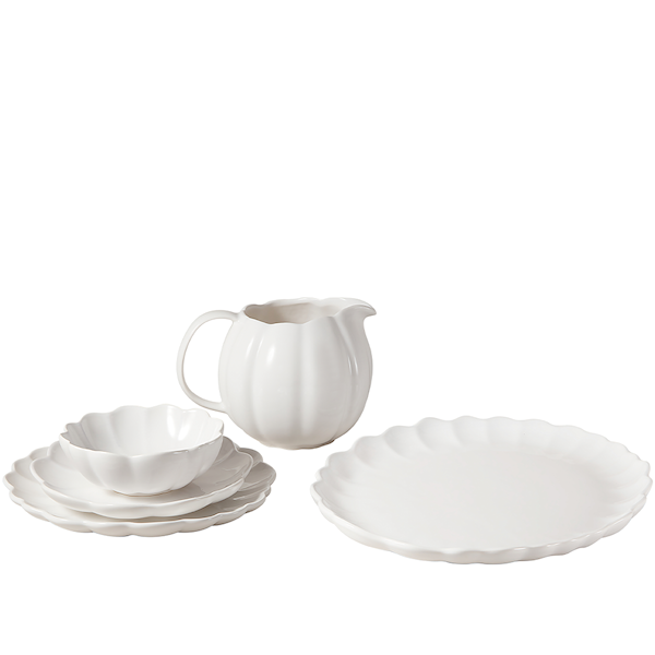 Table Top Stories Lotus Servis Vit off white porslin