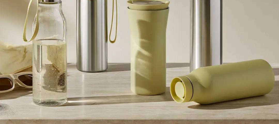Eva solo to go cup termosmuki ja vesipullo eri muodoissa väreissä keltainen