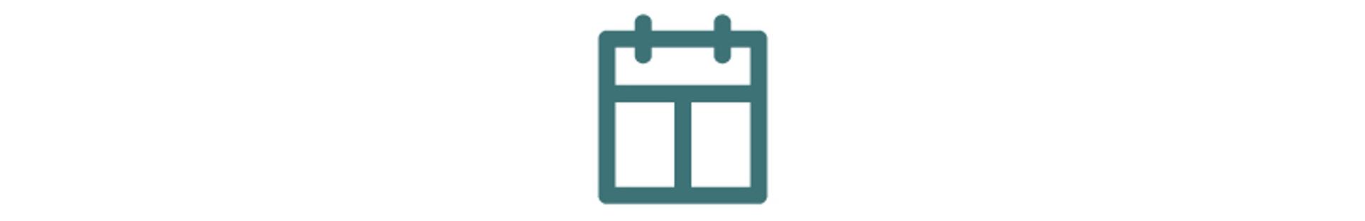 Calendar icon.