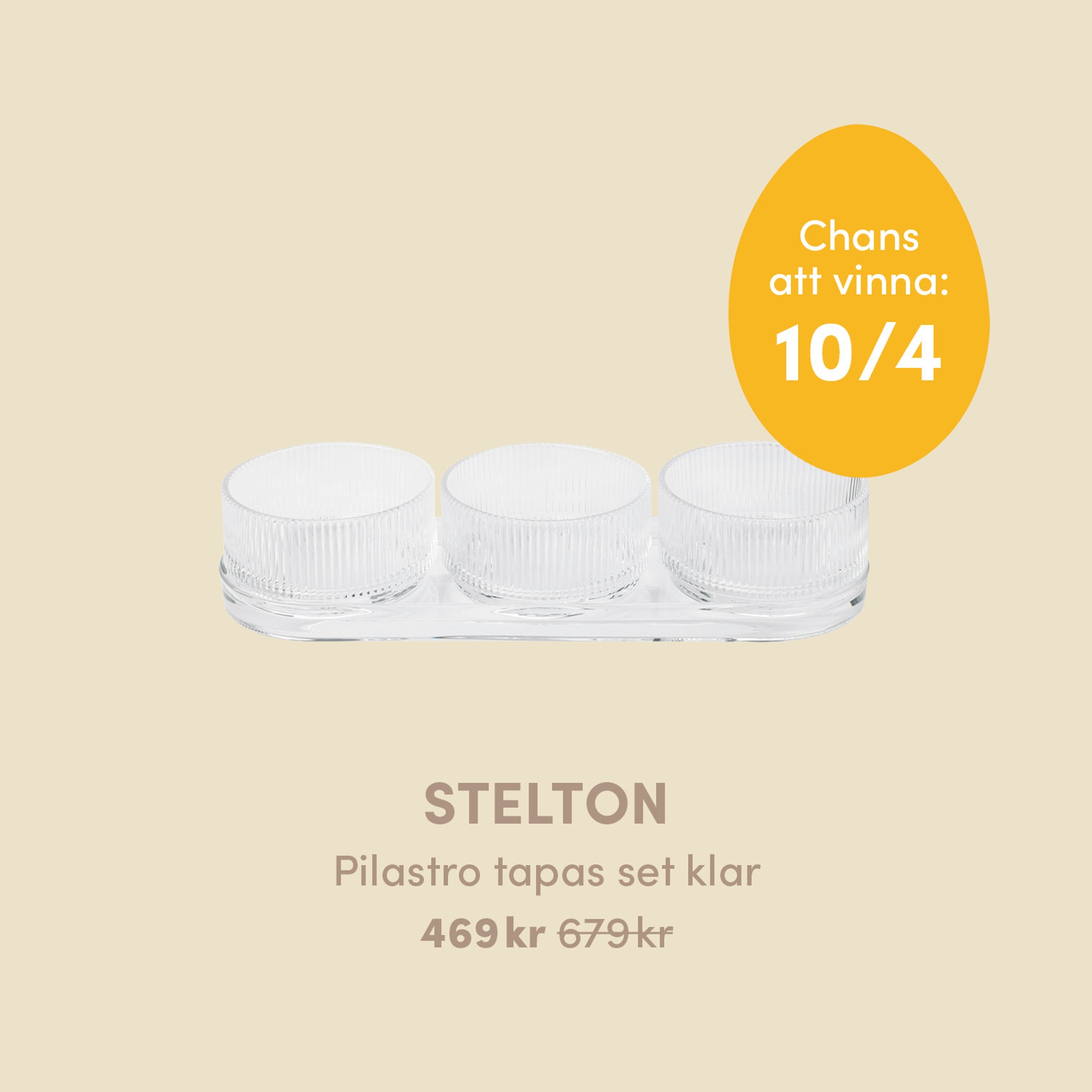 Stelton pilastro tapas set 