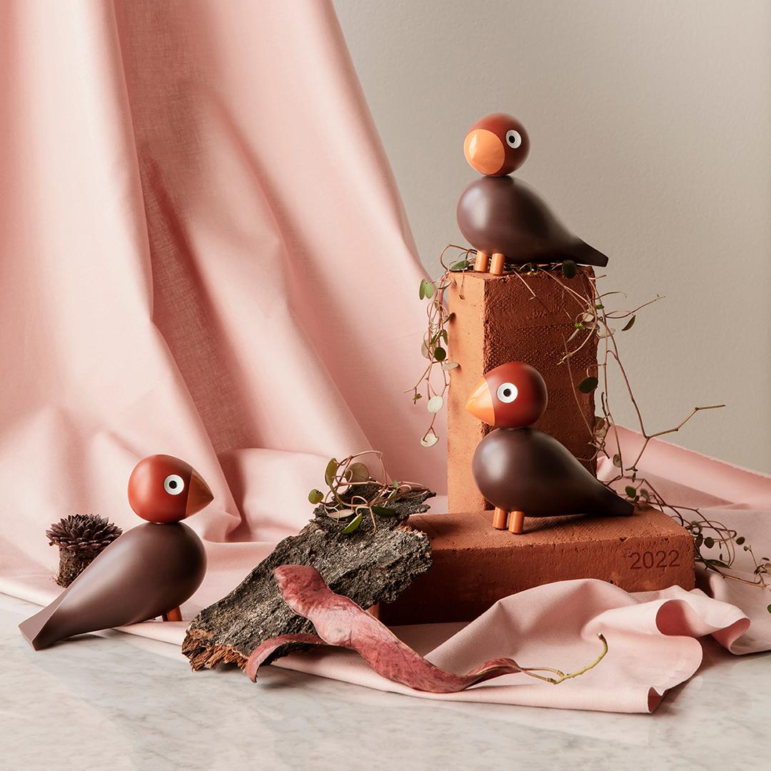 kay bojensen linnut pikkulintu puulelut punainen