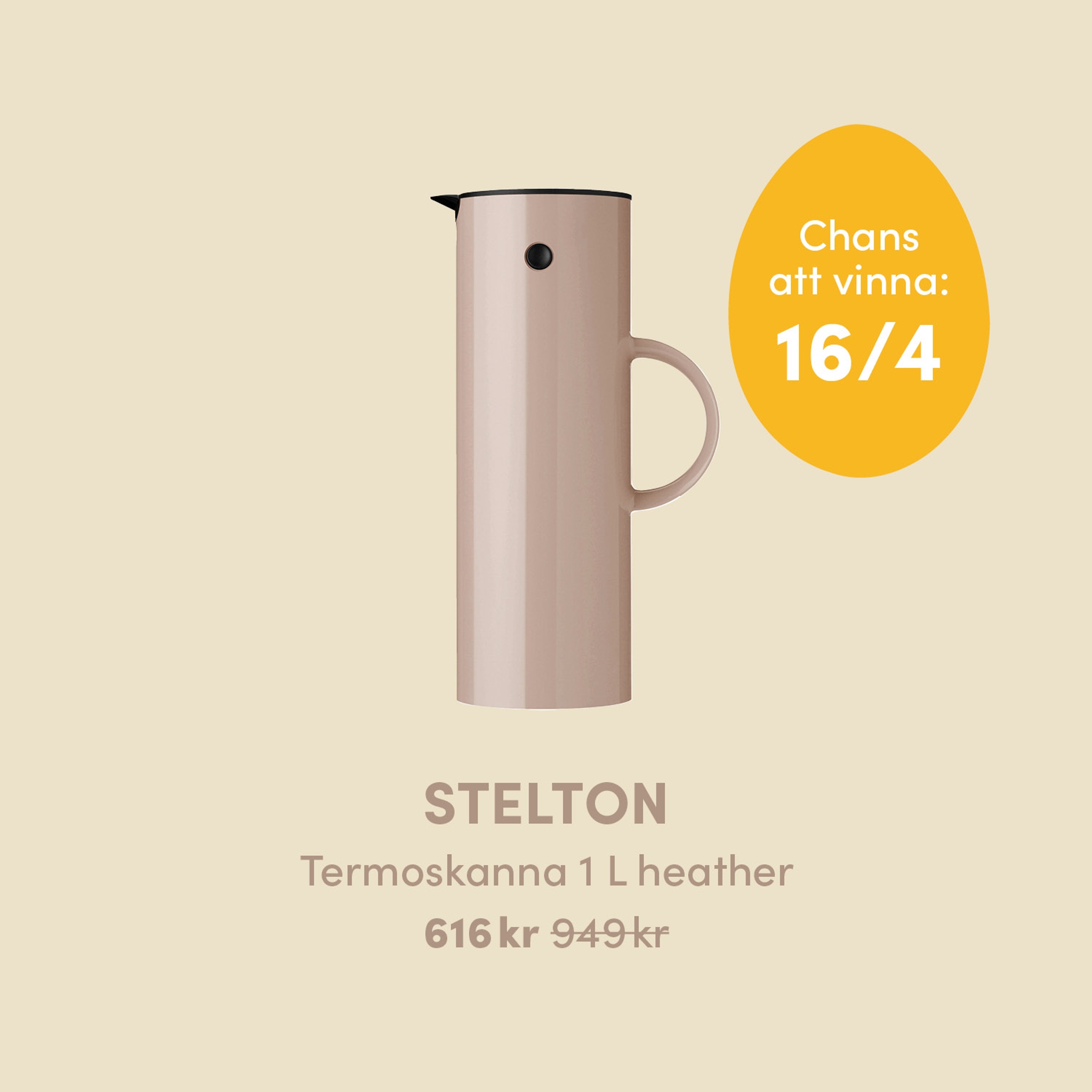 Stelton Termoskanna 1 L i färgen Heather