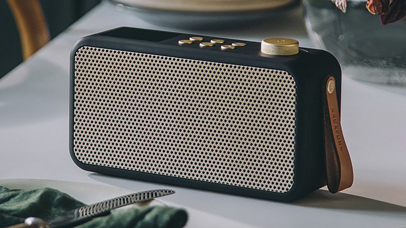 Kreafunk högtalare i svart med guld