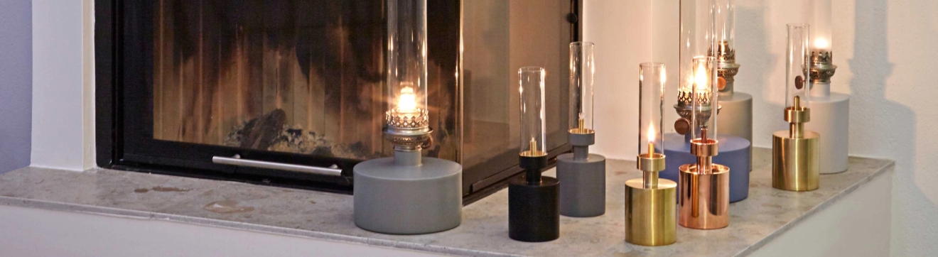 Klong öljylamput moderni sisustus musta kulta messinki