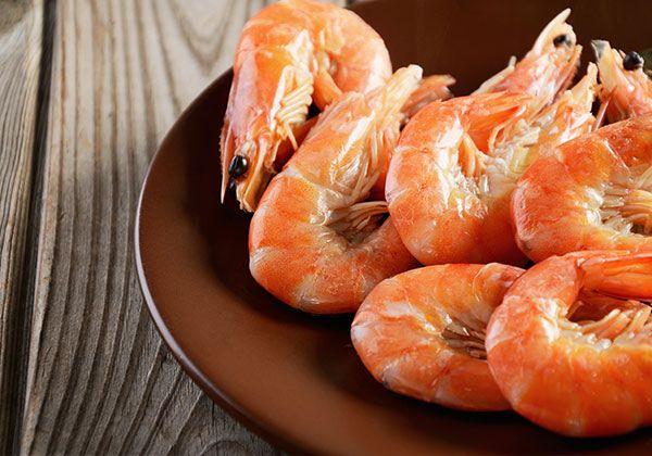 Reker med Pastiss flambert zucchini