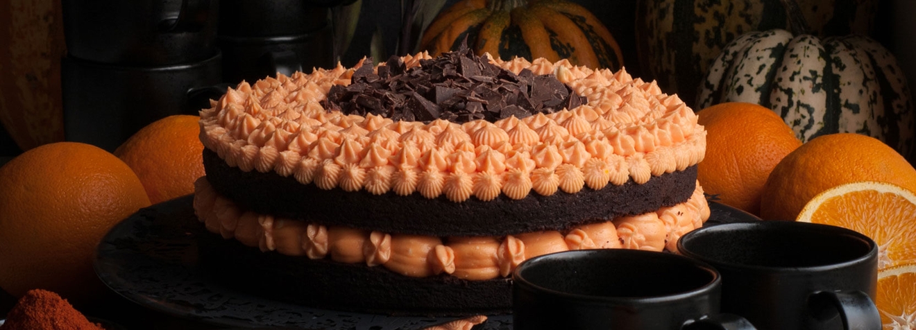Halloween tårta stämning Cervera