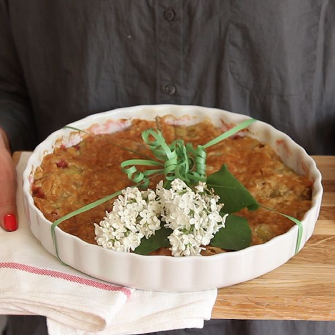 Leivontavuoat - Ihana valkoinen piirakkavuoka