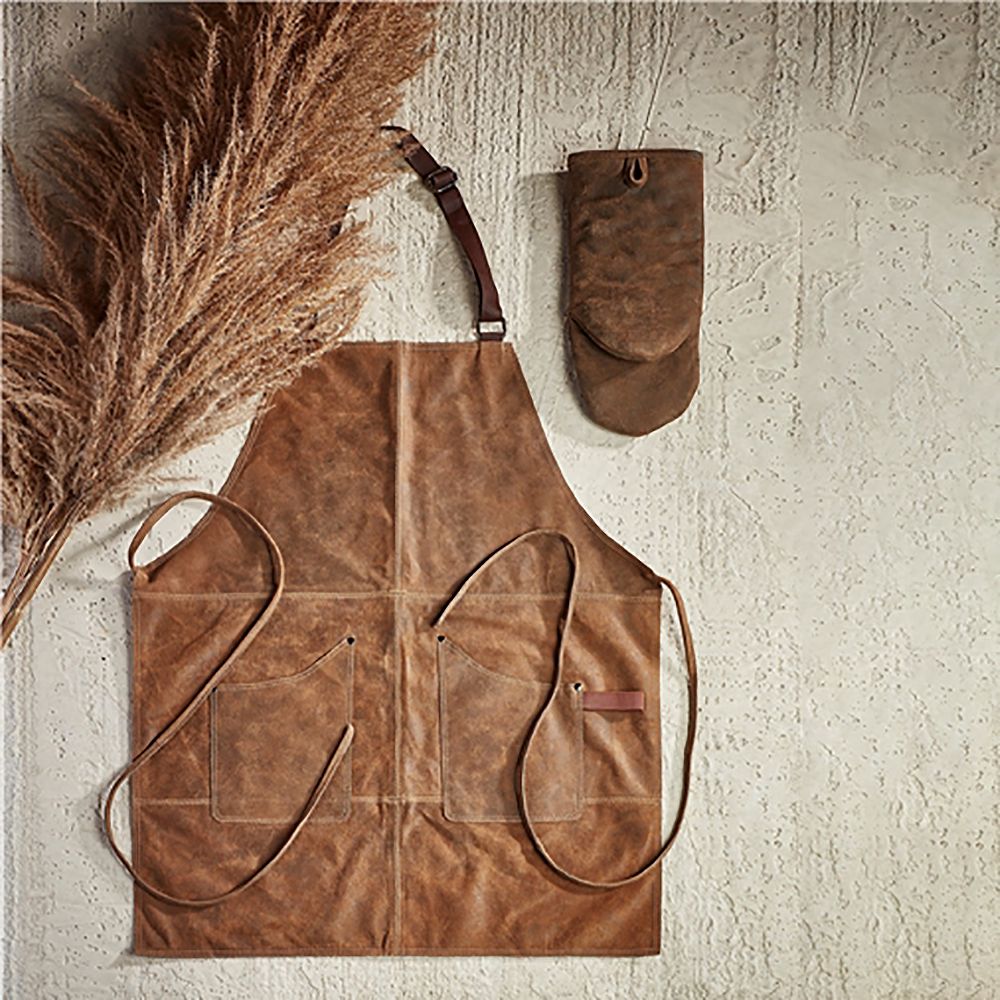 Lærhansker og ovnsvotter