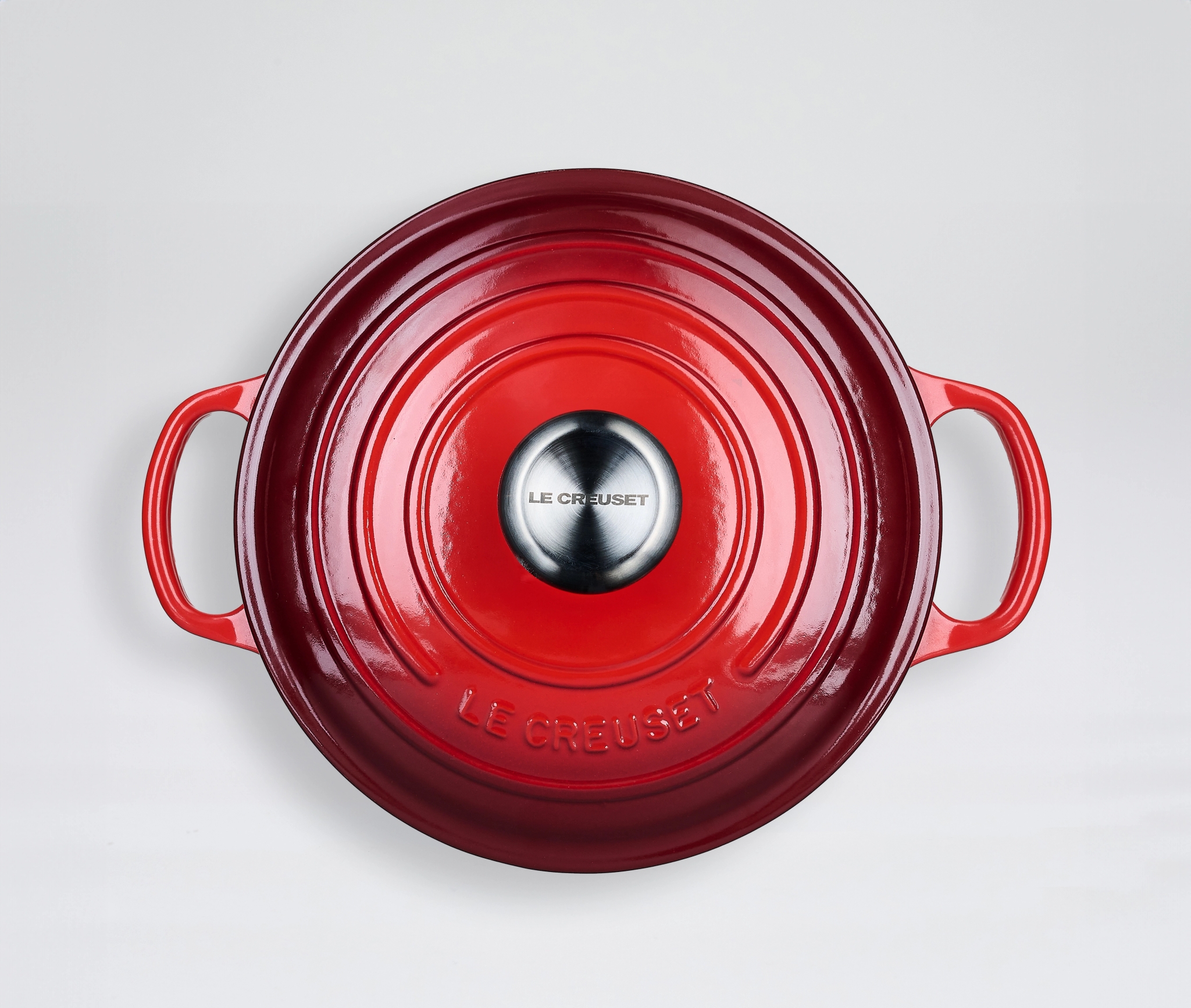 Le Creuset støpejernsgryte rød