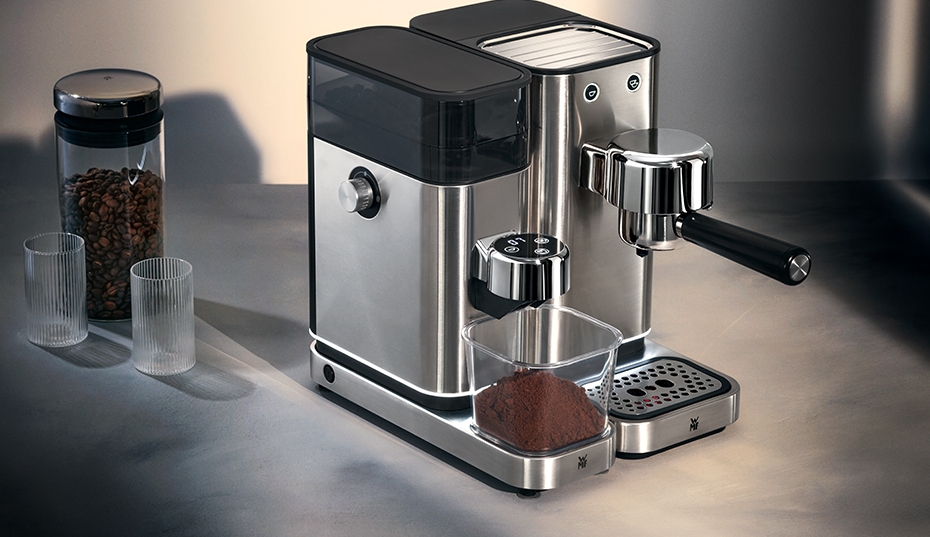 WMF kaffemaskin i rustfritt stål
