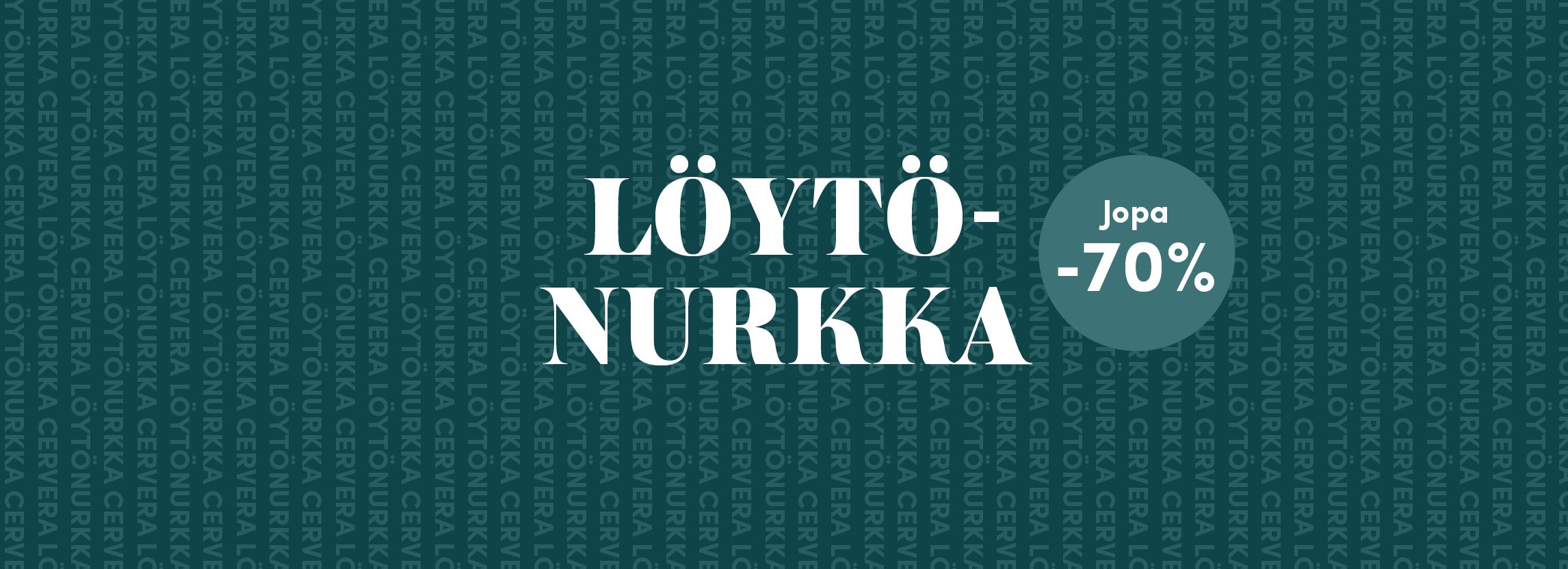 Löytönurkka - Jopa -70%