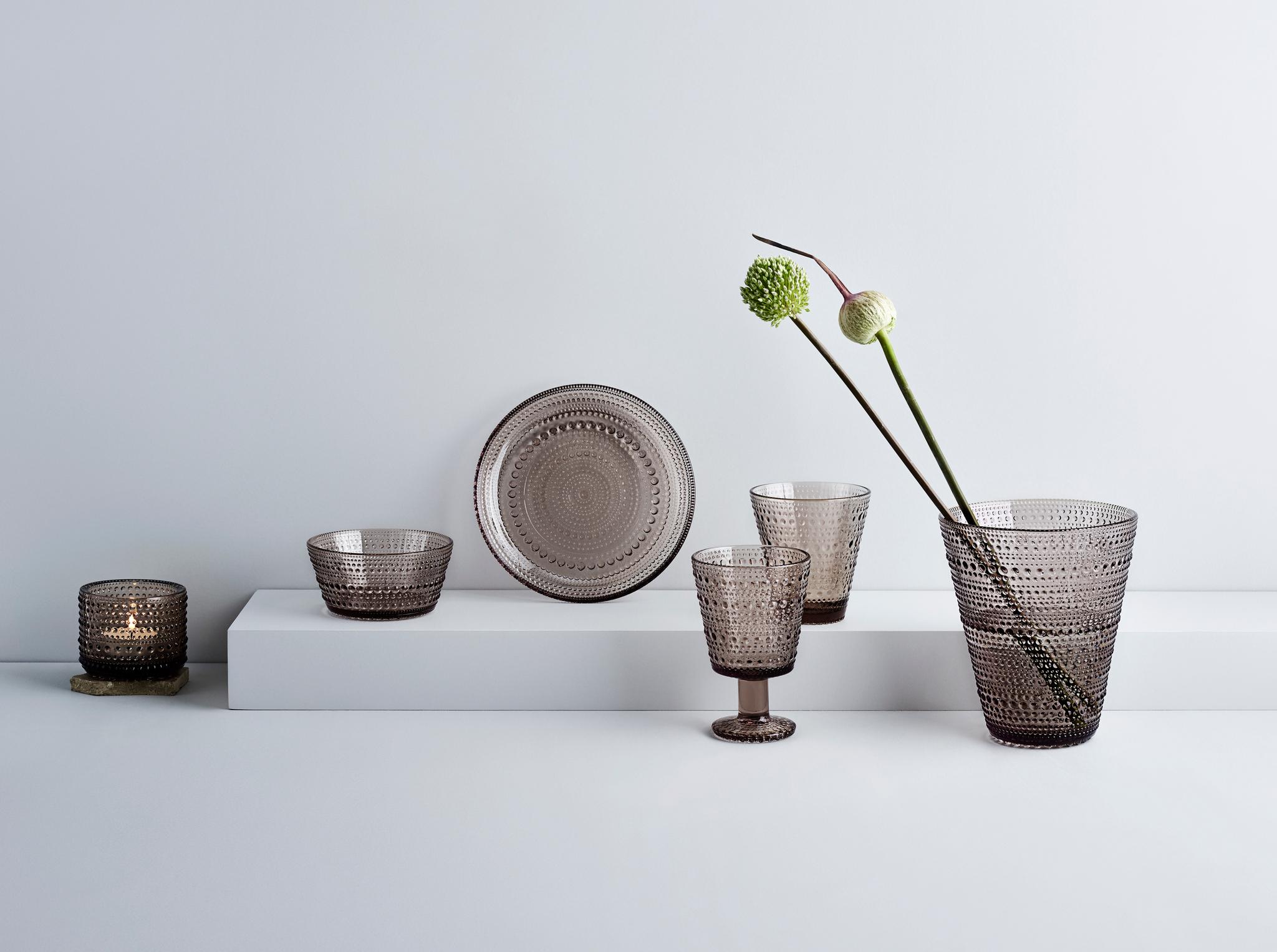 iittala kastehelmi Iittala lasit kastehelmi tuikkukuppi lautanen kulho maljakko