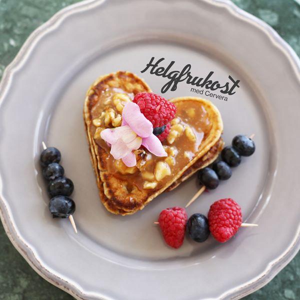 Rislapper med salt karamellsaus