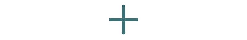 Teal plus sign icon.