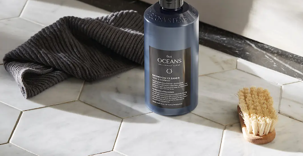 Tiskaus & Siivous five oceans puhdistusaine puhdistusharja rätti lattialla
