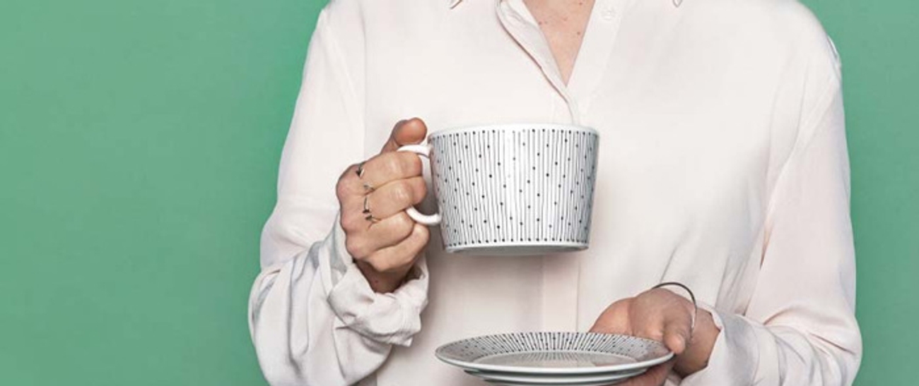 Jumbokopp med tilhørende fat