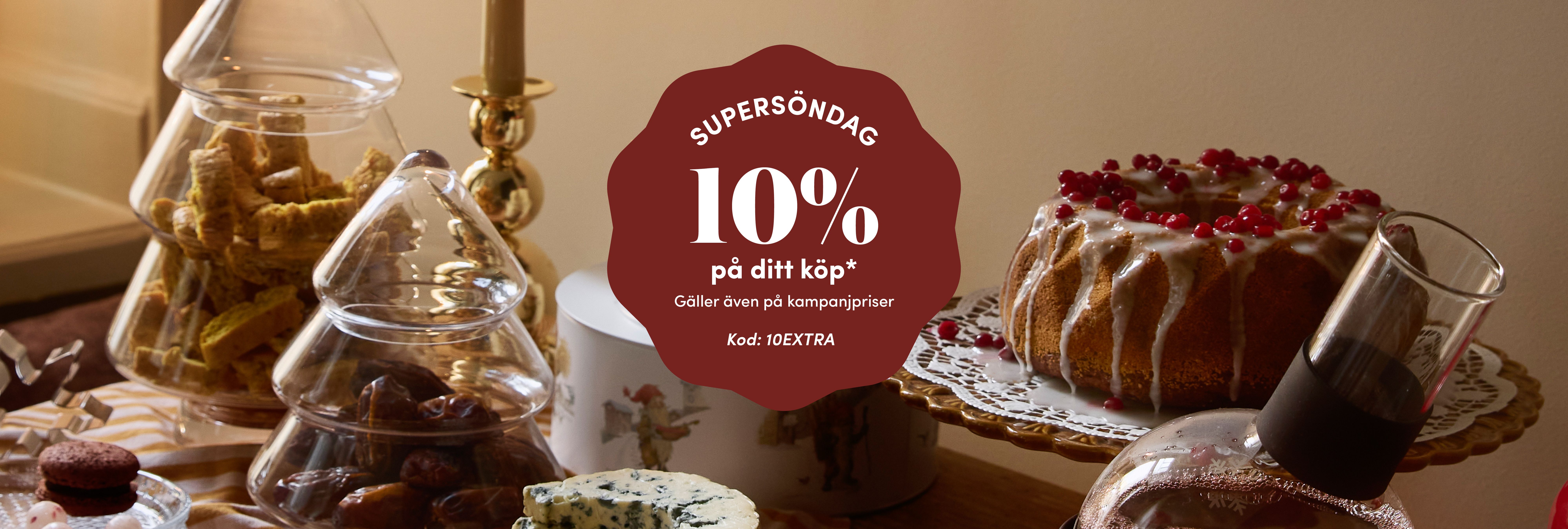 10% på ditt köp* - ange kod 10extra