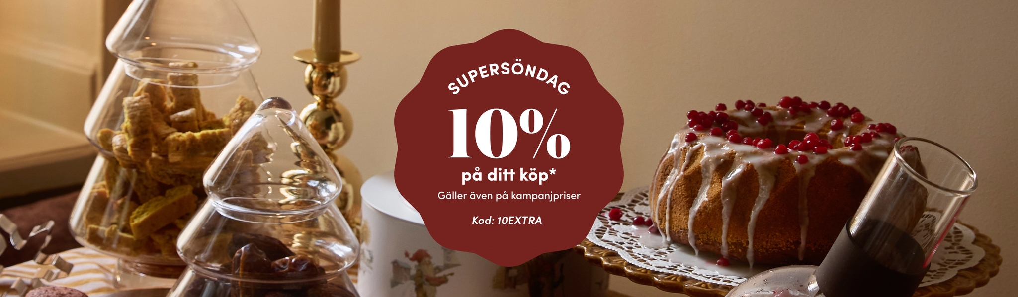 10% på ditt köp* - ange kod 10extra