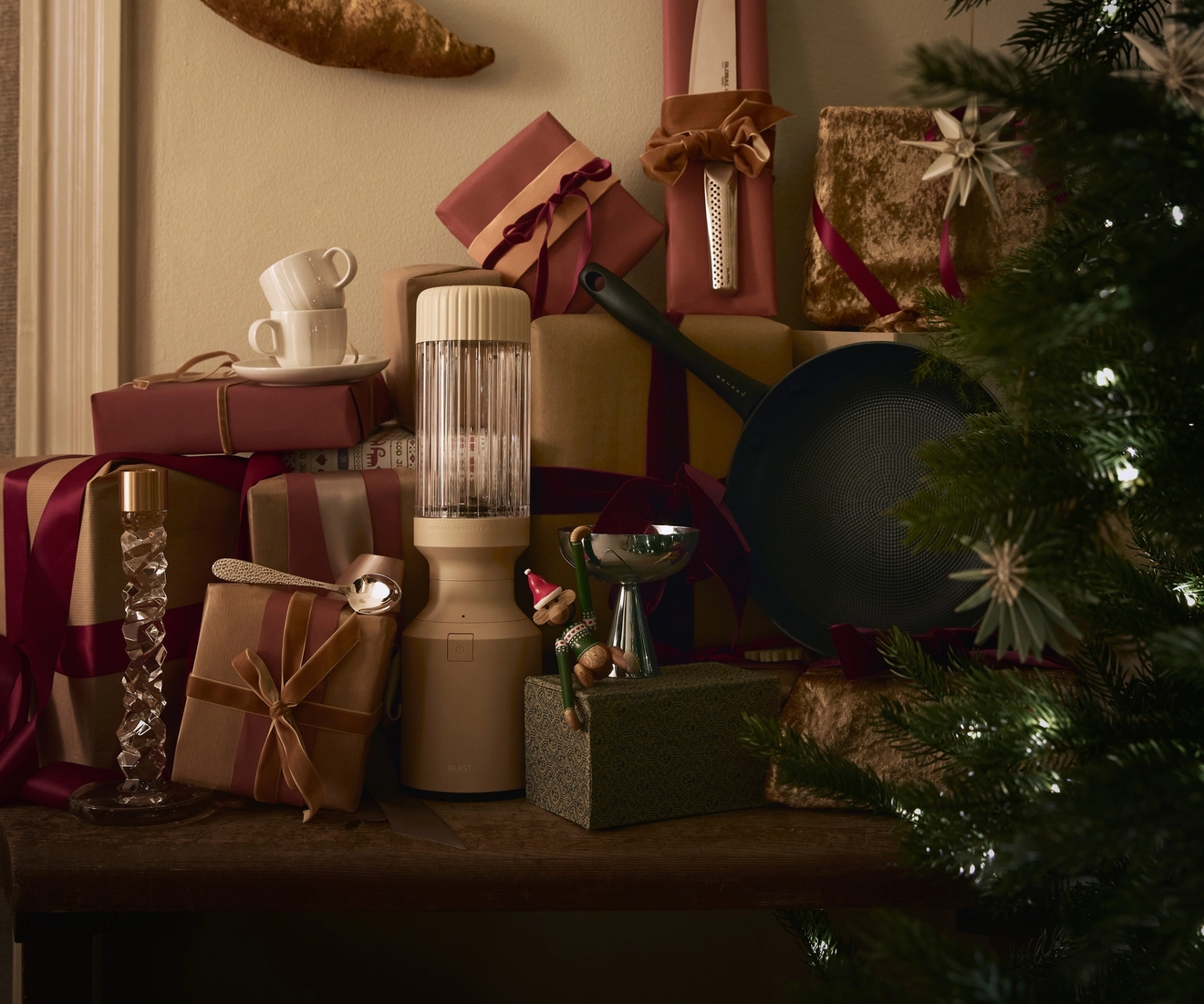 Julklappar vid en julgran