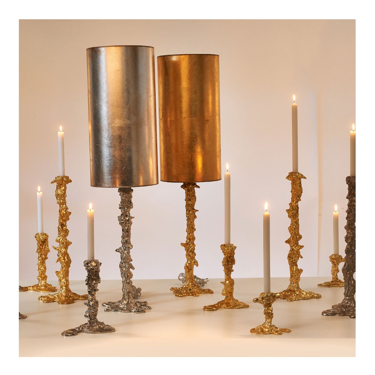 Pols Potten Drip lysestake og lampefot