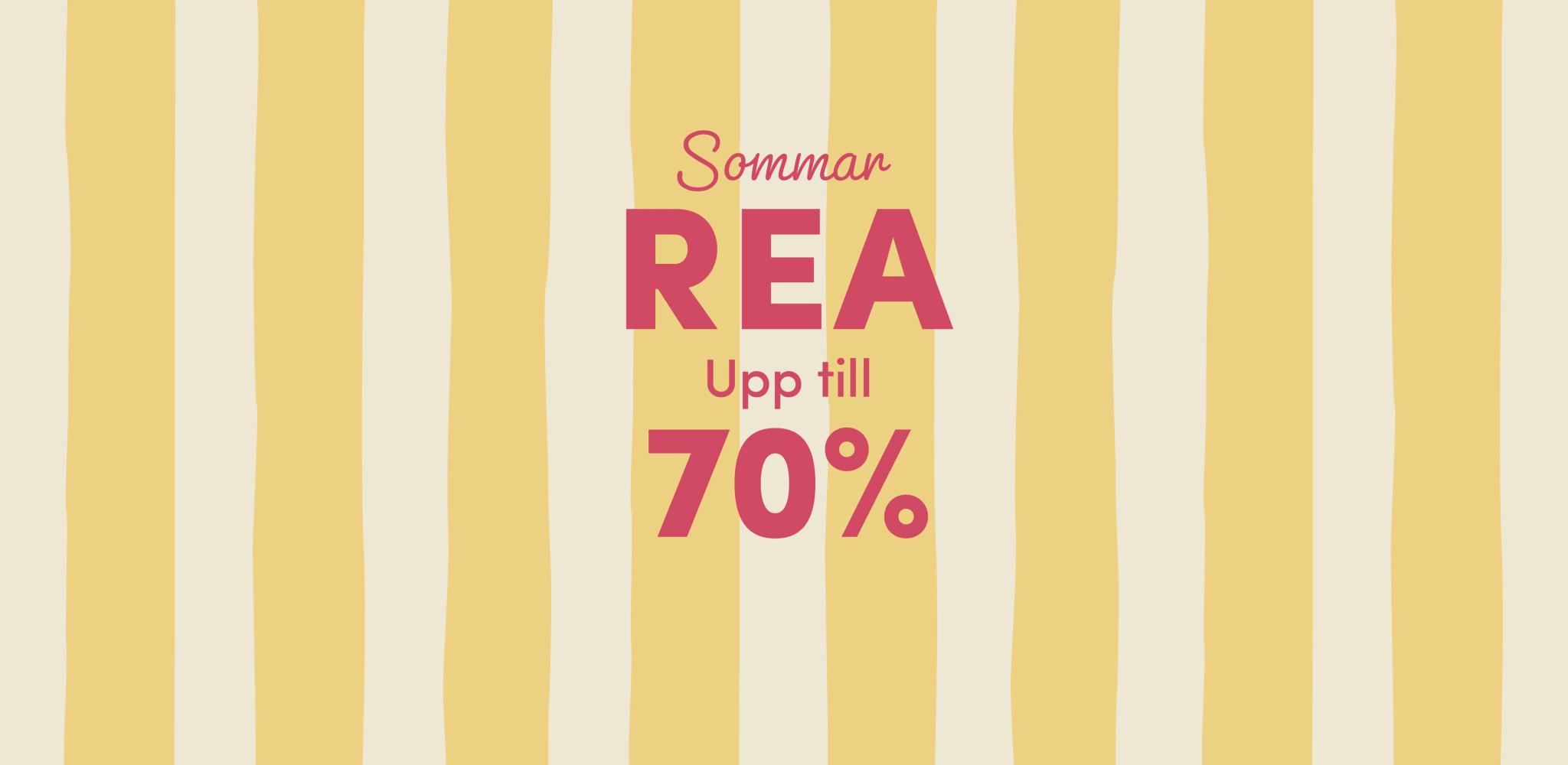 Sommarrea med upp till 70% rabatt
