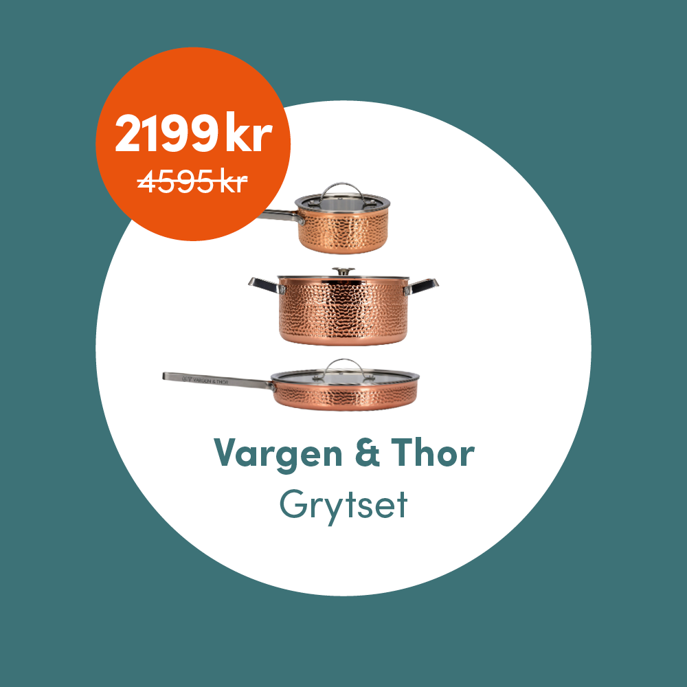 Medlemsklipp! Vargen & Thor grytset 2199 kr