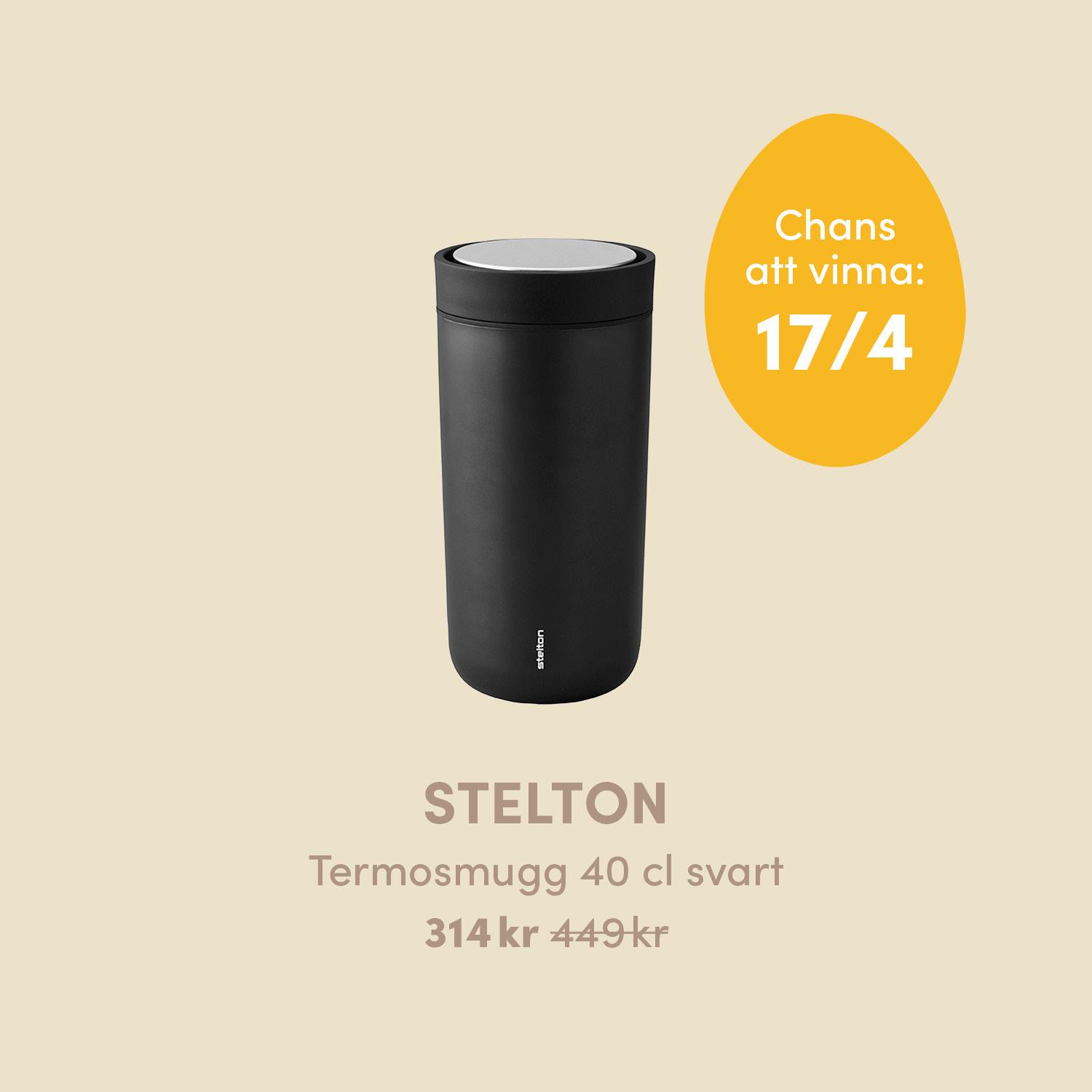 Lucka 13 - Stelton termosmugg 40 cl svart