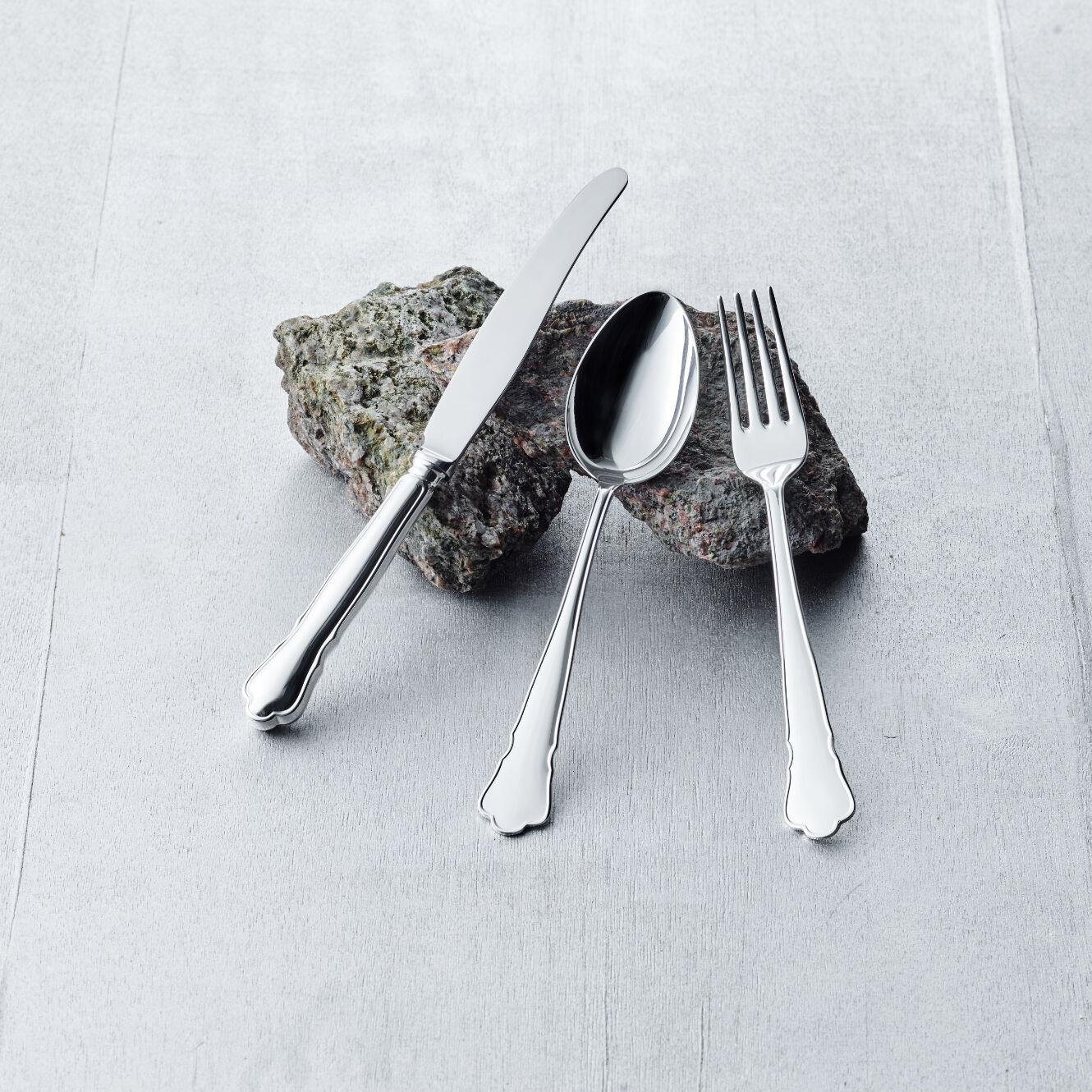 Gense aterimet hopeat aterimet  hopeat ruokailuvälineet haarukka lusikka ja veitsi