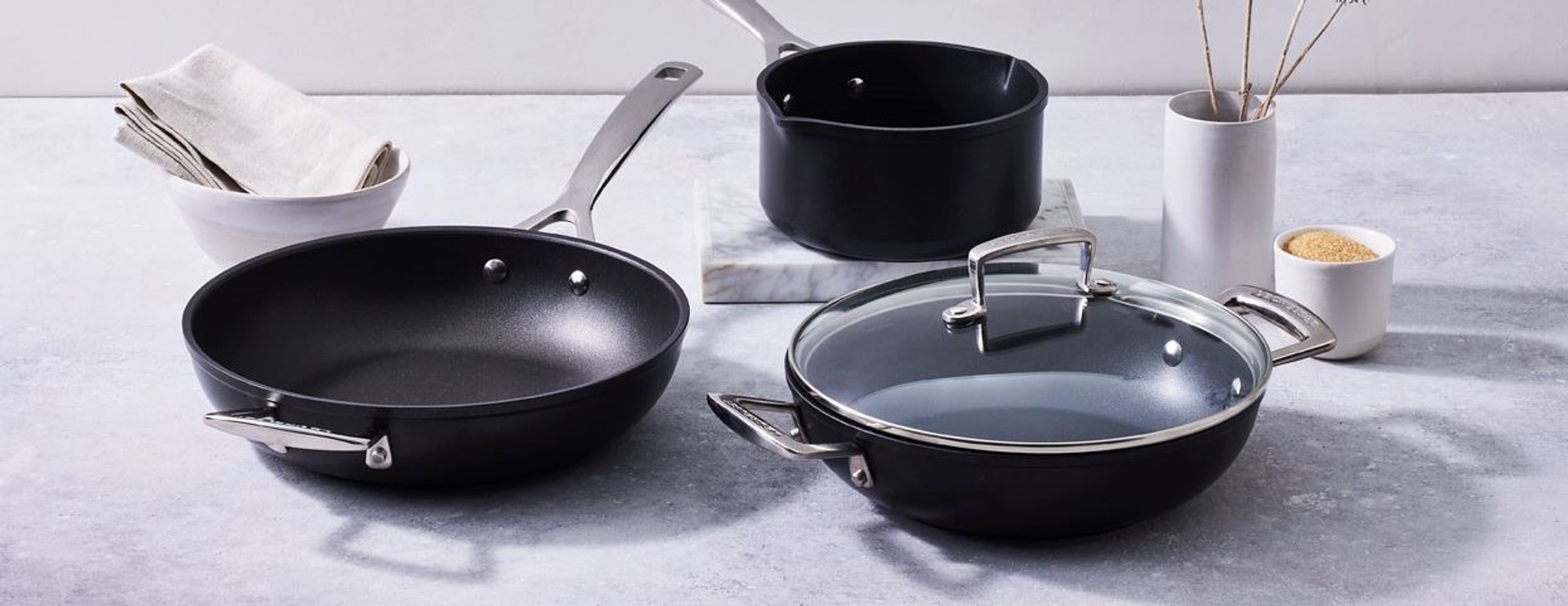 Toughened stekepanner fra Le Creuset 