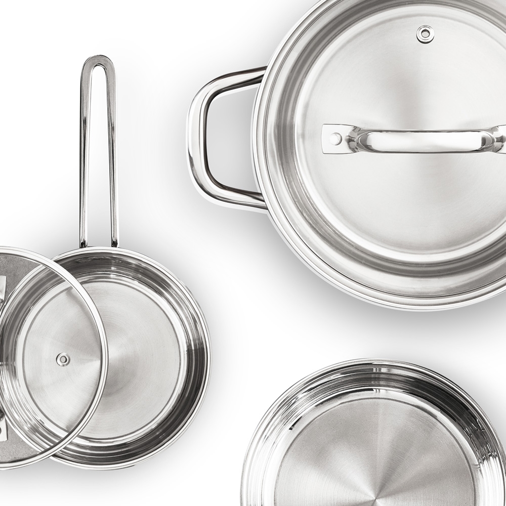 Iso kattila valmistettu ruostumattomasta teräksestä