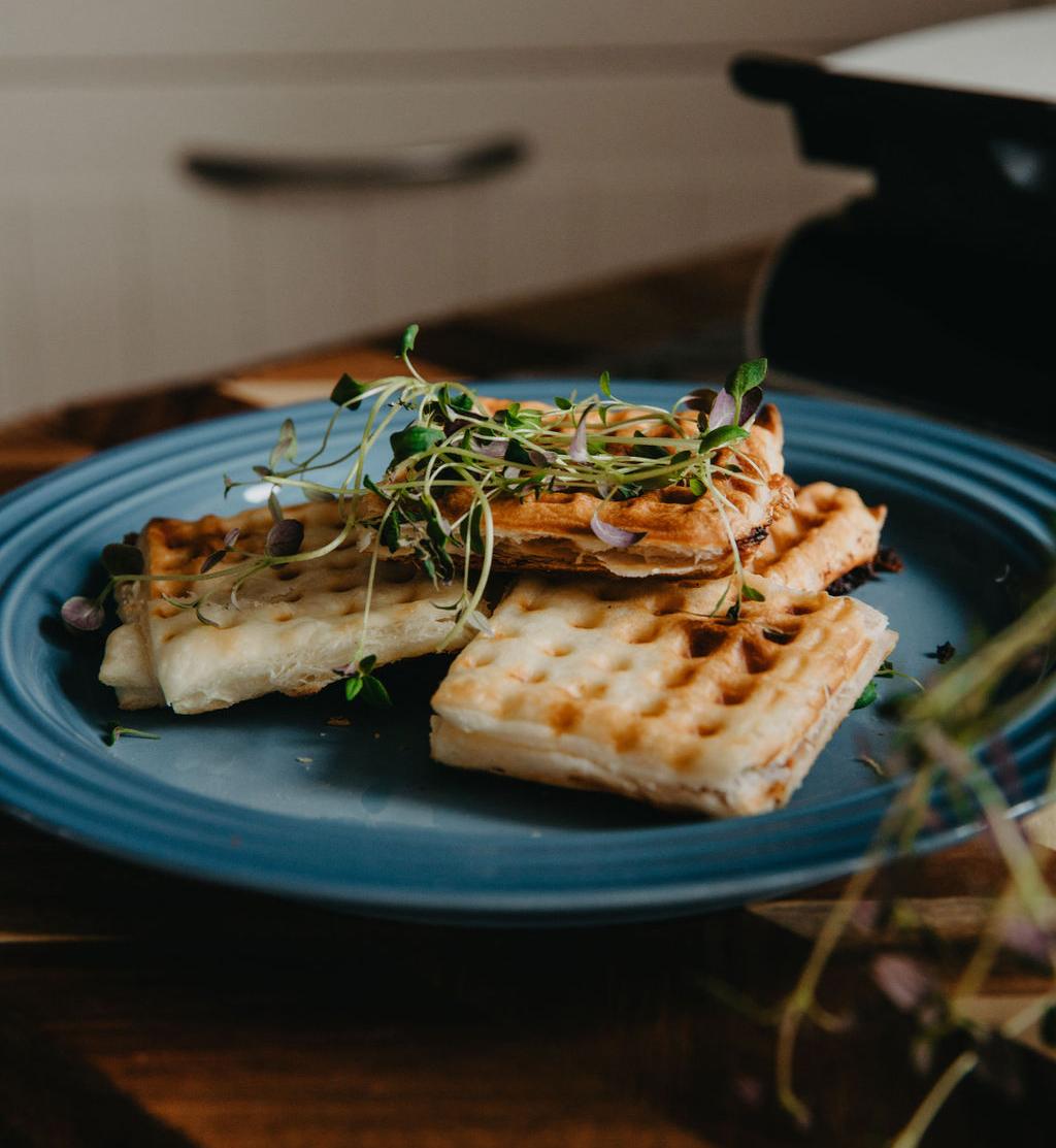 Voitaikinasta valmistetut vohvelit