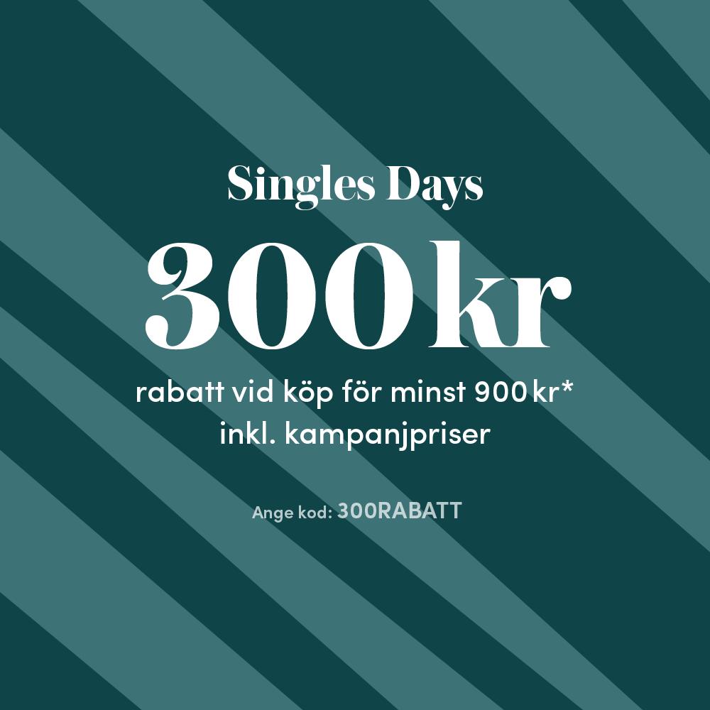 300 kr rabatt vid köp för minst 900 kr - kod 300RABATT