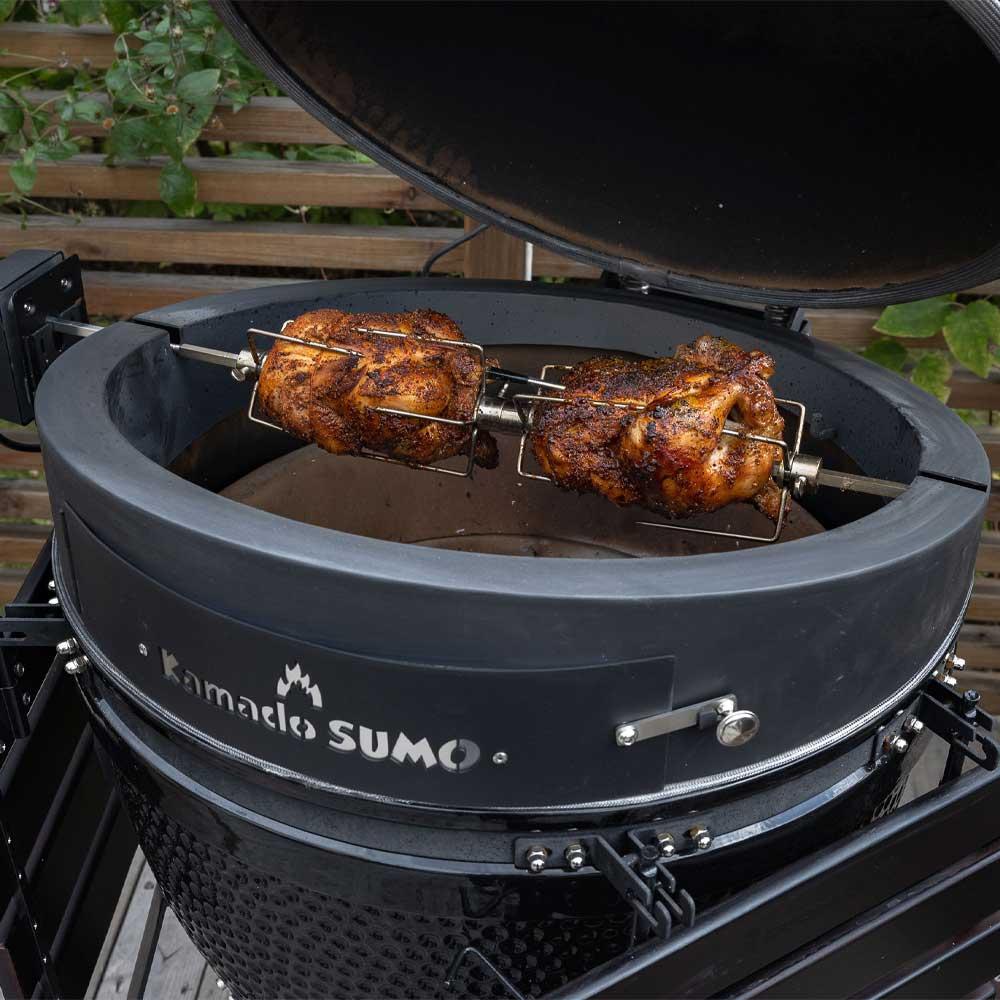 kamado sumo hiiligrilli pallogrilli grillattu broileri grillivartaat