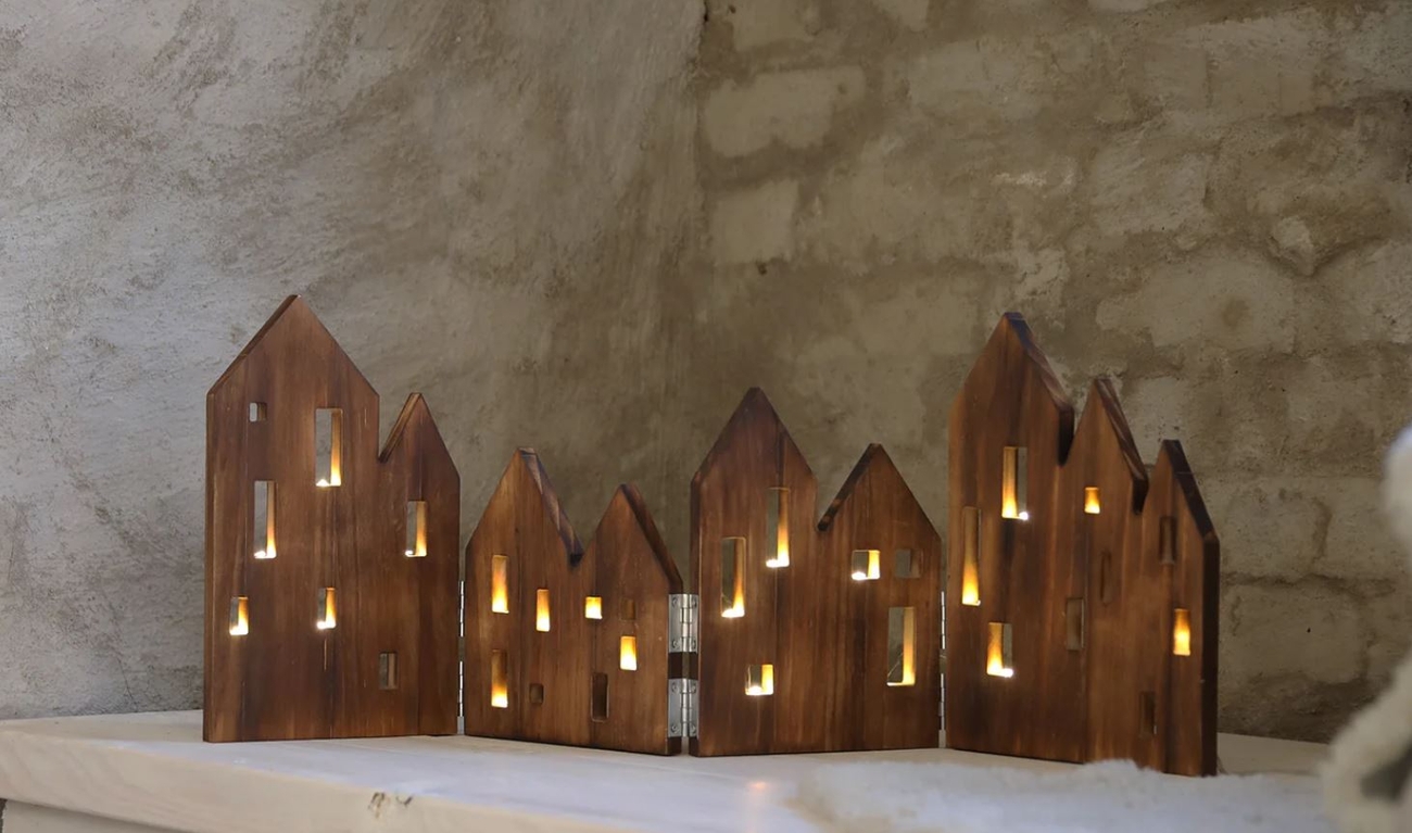 Markslöjd adventsstake i tre