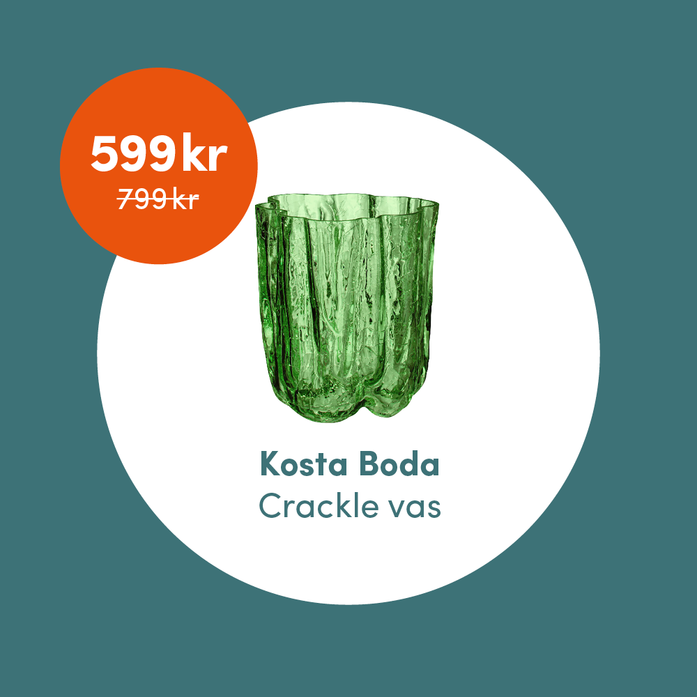 Medlemsklipp! Kosta Boda vas 599 kr