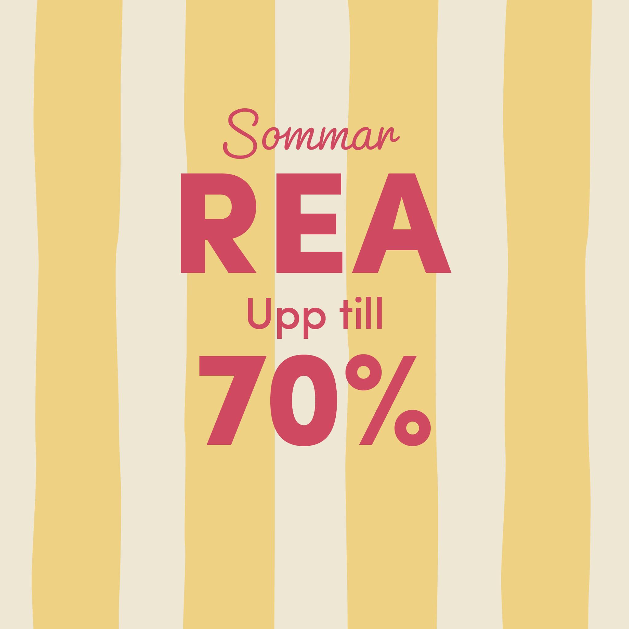 Sommarrea med upp till 70% rabatt