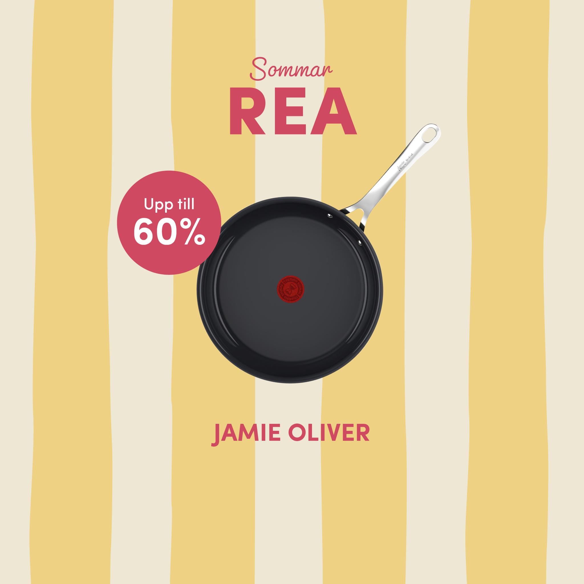 Sommarrea med upp till 60% på Jamie Oliver
