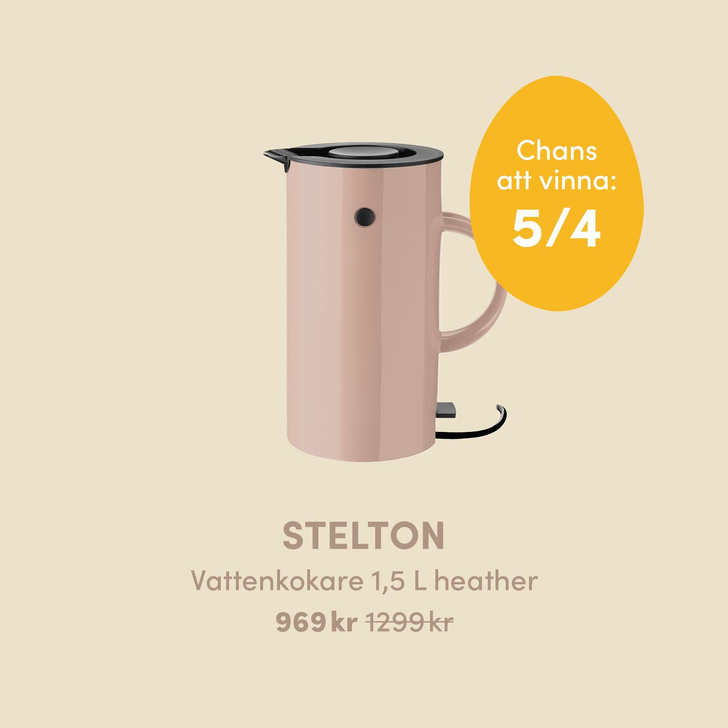 Lucka 1 - Stelton vattenkokare 1,5 L heather