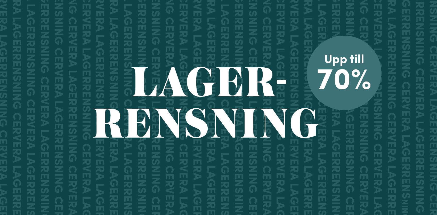 Lagerrensning upp til 70%