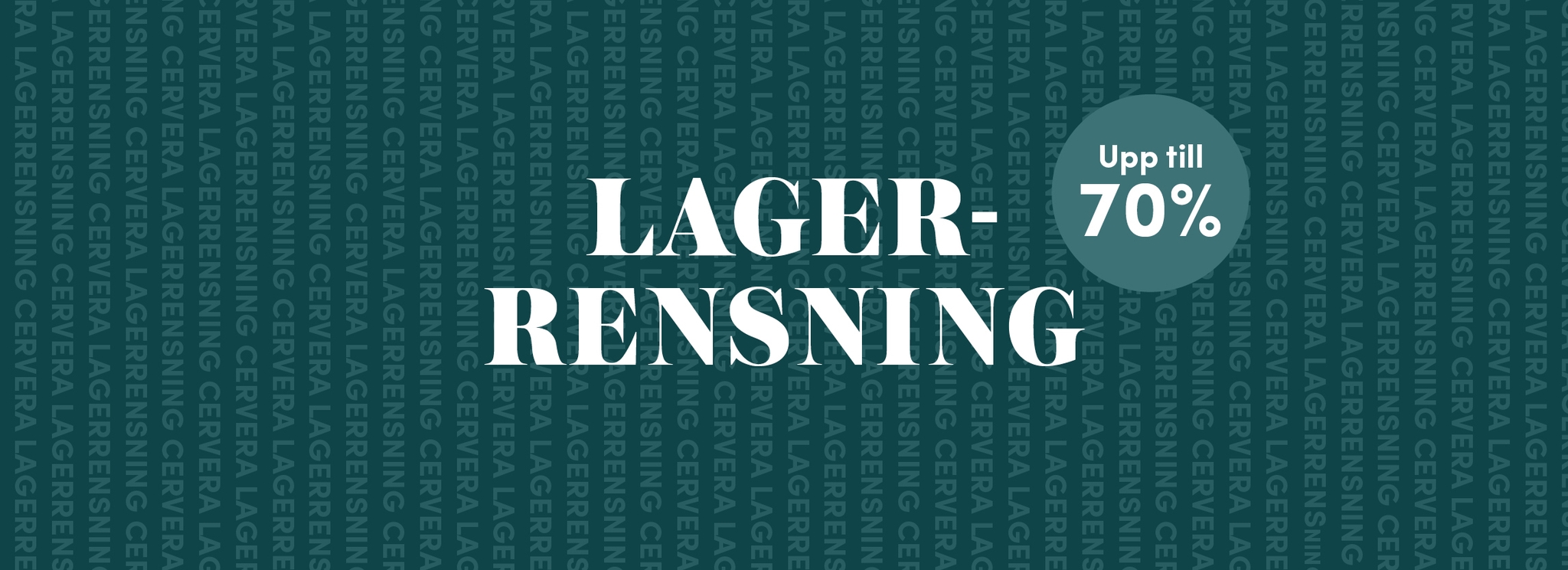 Lagerrensning upp til 70%