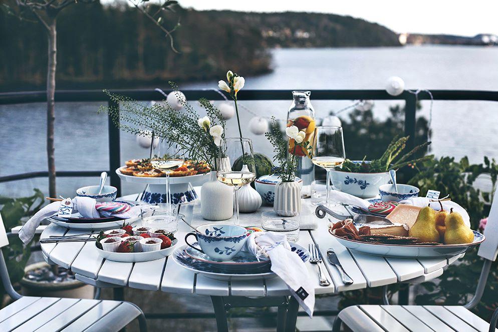 midsommar dukning fest