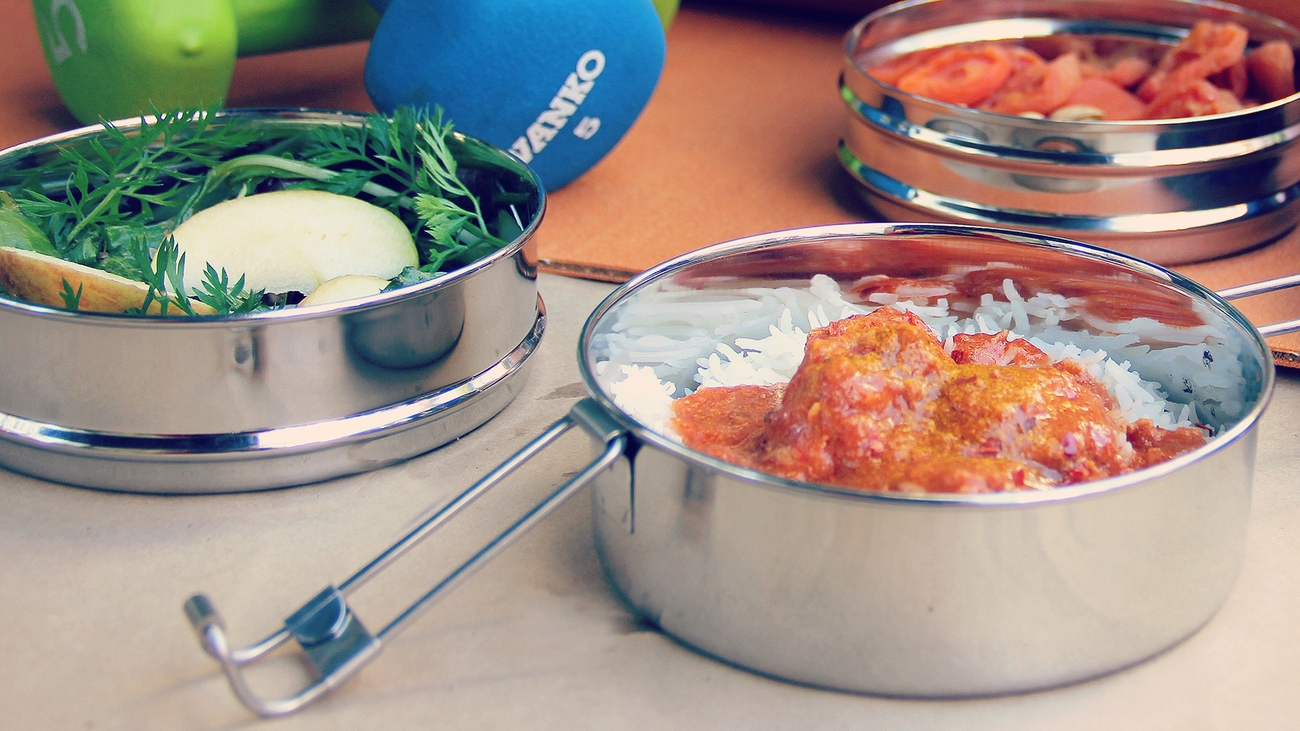 ECO Lunchbox med gryta och ris