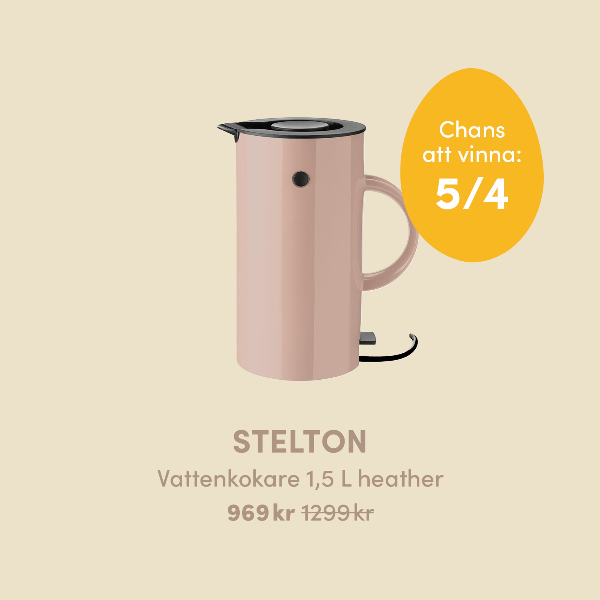 Stelton vattenkokare 1,5 L i färgen heather