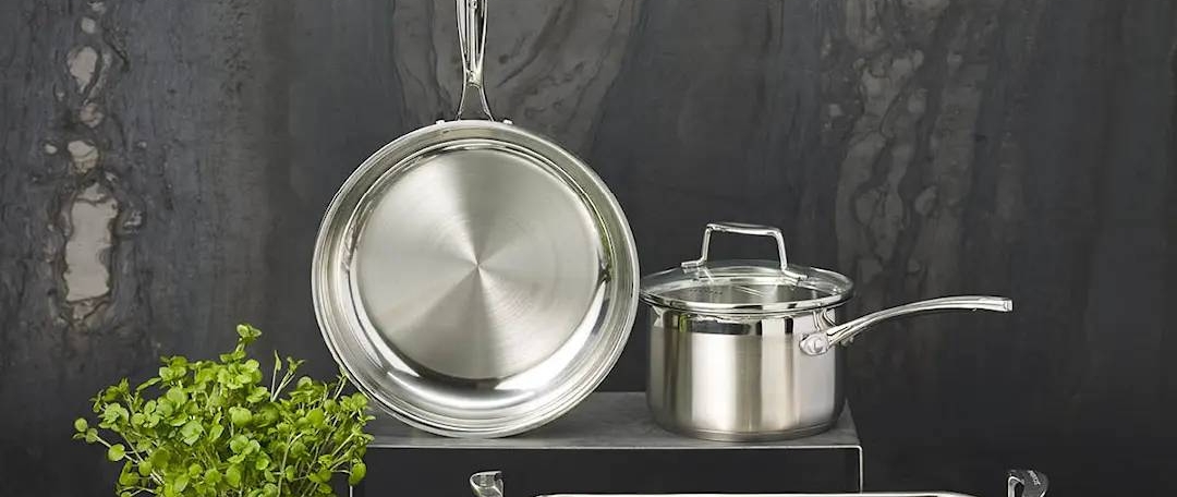 Scanpan impact sarjan paistinpannu ja kattila ruostumattomasta teräksestä