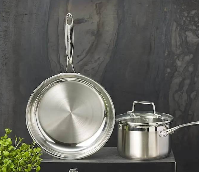 Scanpan impact sarjan paistinpannu ja kattila ruostumattomasta teräksestä
