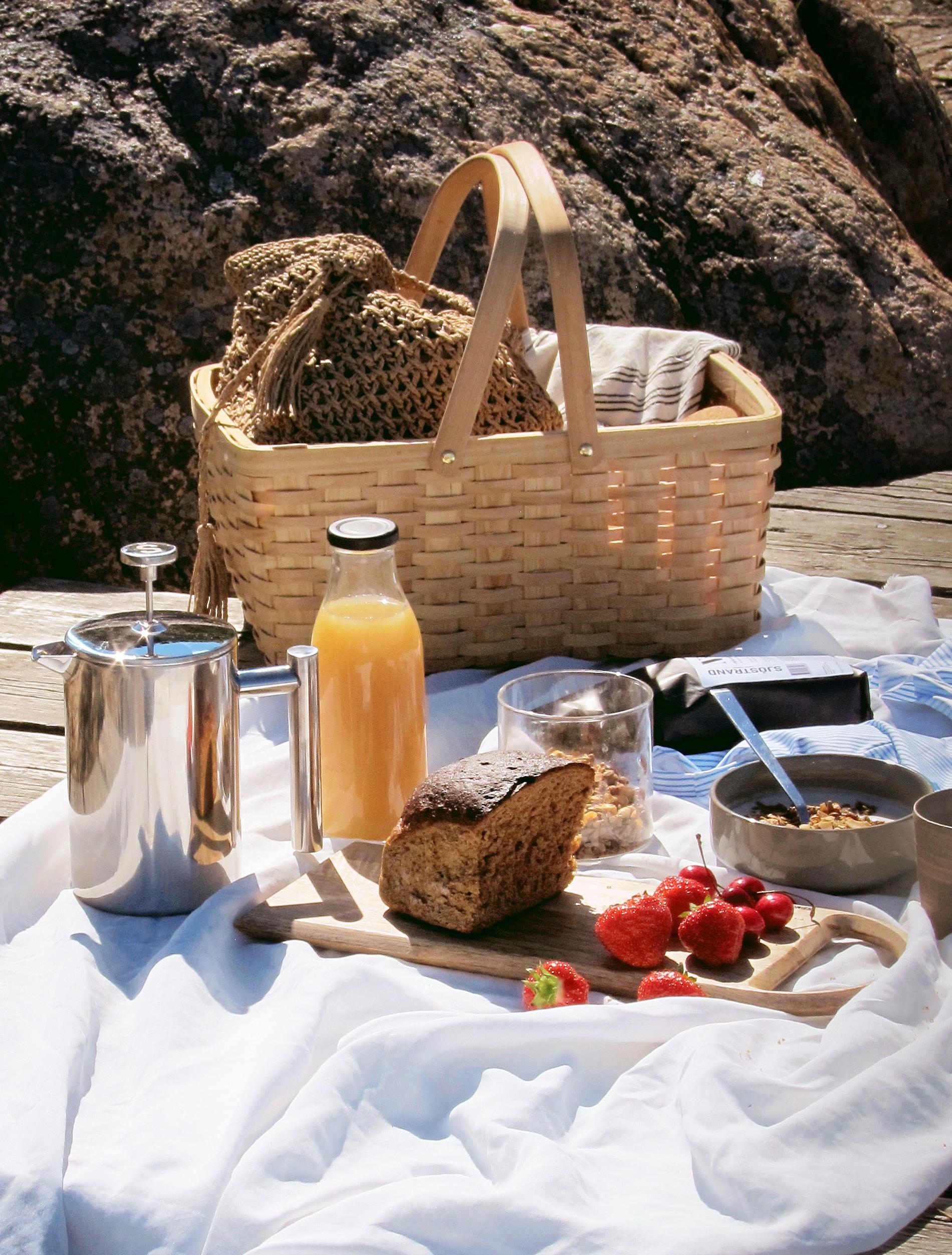 Picknick på en brygga
