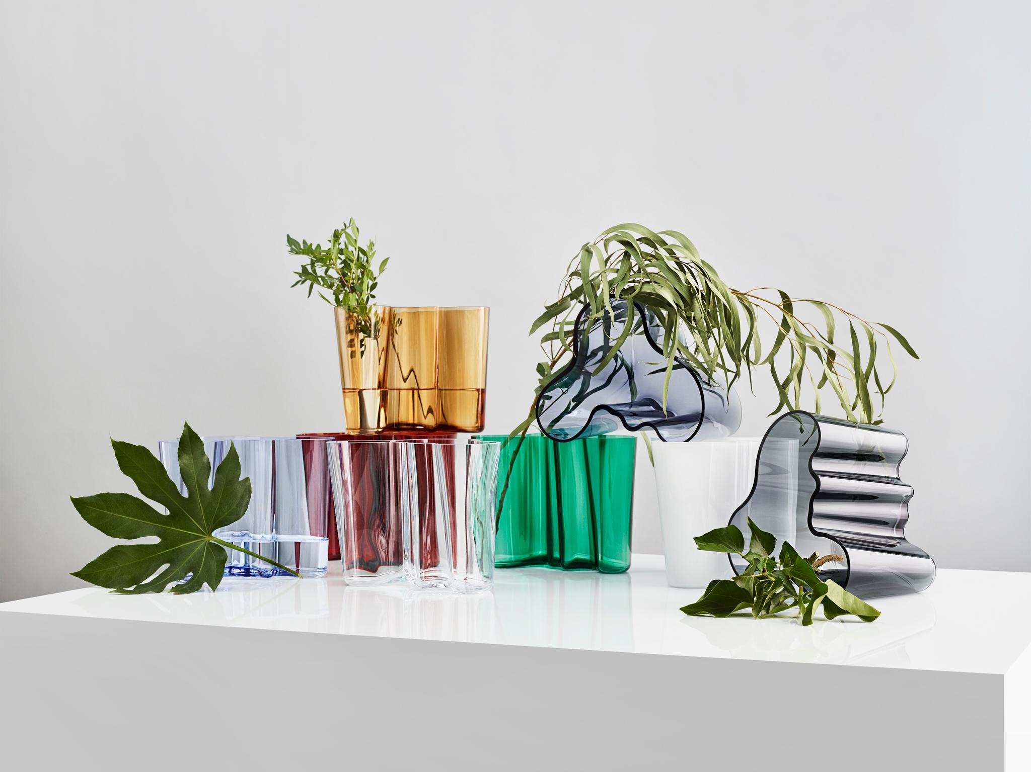 Iittala Alvar aalto maljakko eriväriset maljakot iittalan maljakot