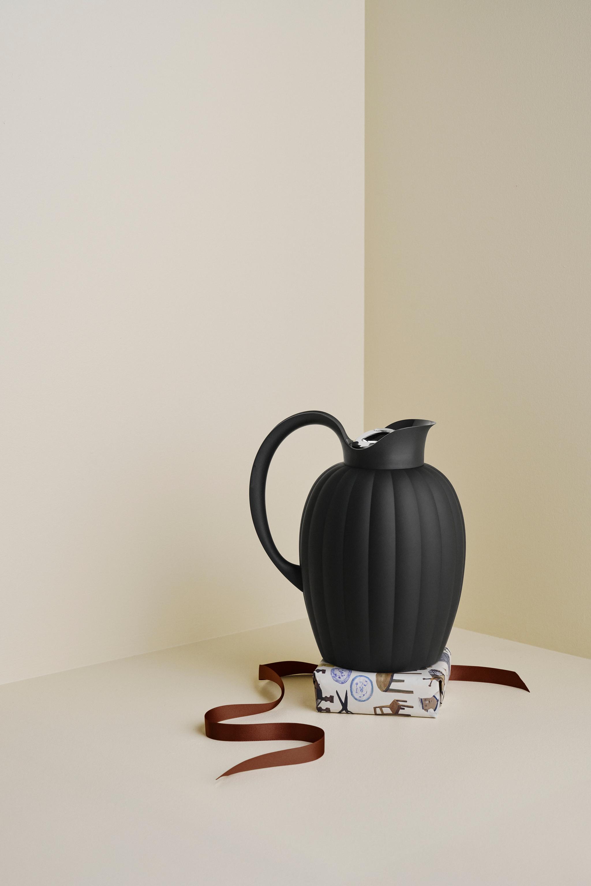 Georg jensen bernadotte termoskanna i svart